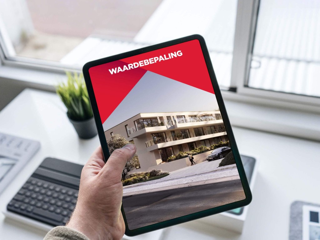 Iemand bekijkt de ERA Waardebepaling op een tablet.